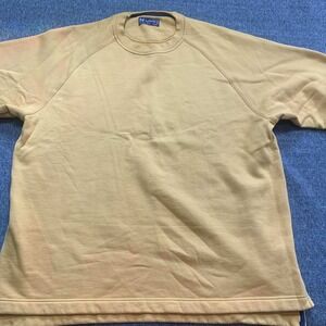 N-Line by Lee Fleece Sweatshirt Pullover Mens XL Gold Yellow Long Sleeve Heavy